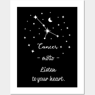 Key phrases of the zodiac signs: Cancer Posters and Art